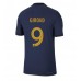 Frankrijk Olivier Giroud #9 Voetbalkleding Thuisshirt WK 2022 Korte Mouwen